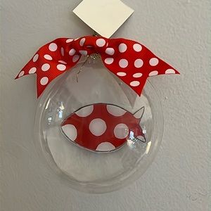 NEW cat lovers glass ornament.